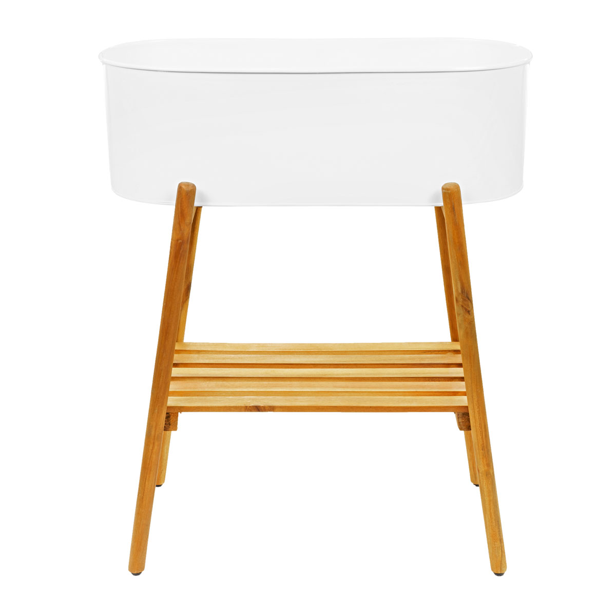 Wingart Hochbeet Gloria weiß 60 x 30 x 80 cm Bild 1