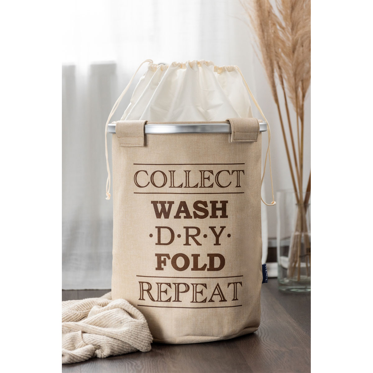 Wenko  Wäschesammler Ringo Beige Wäschekorb 68 l Bild 4