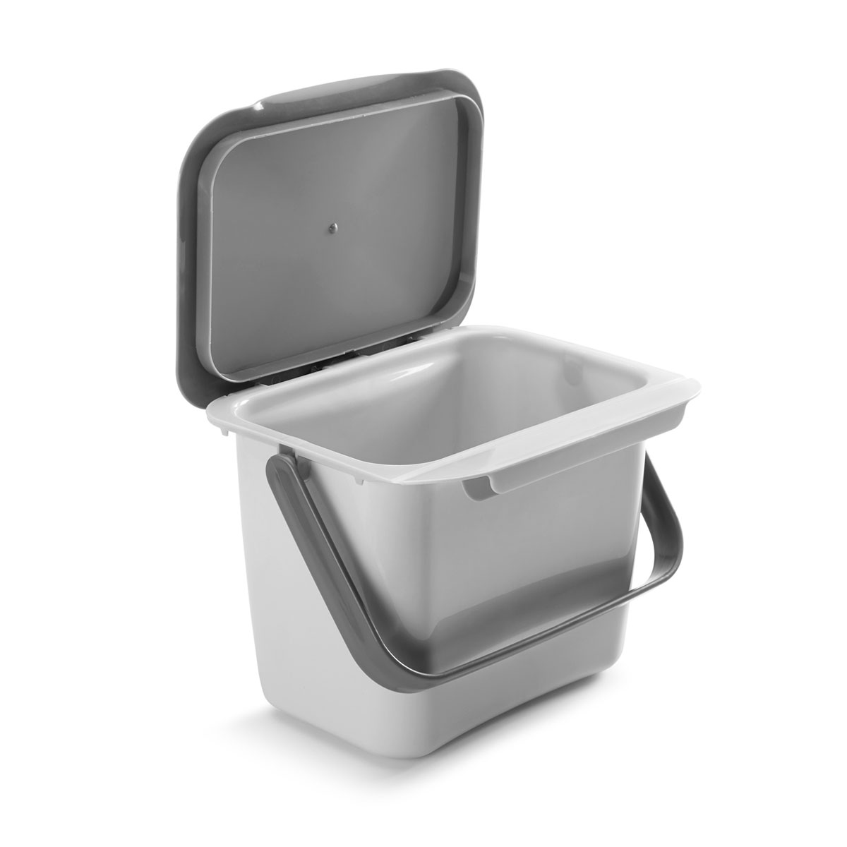 Metaltex Bio-Abfallsammler Bin Tex 19,3 x 24,6 x 19 cm grau Bild 3