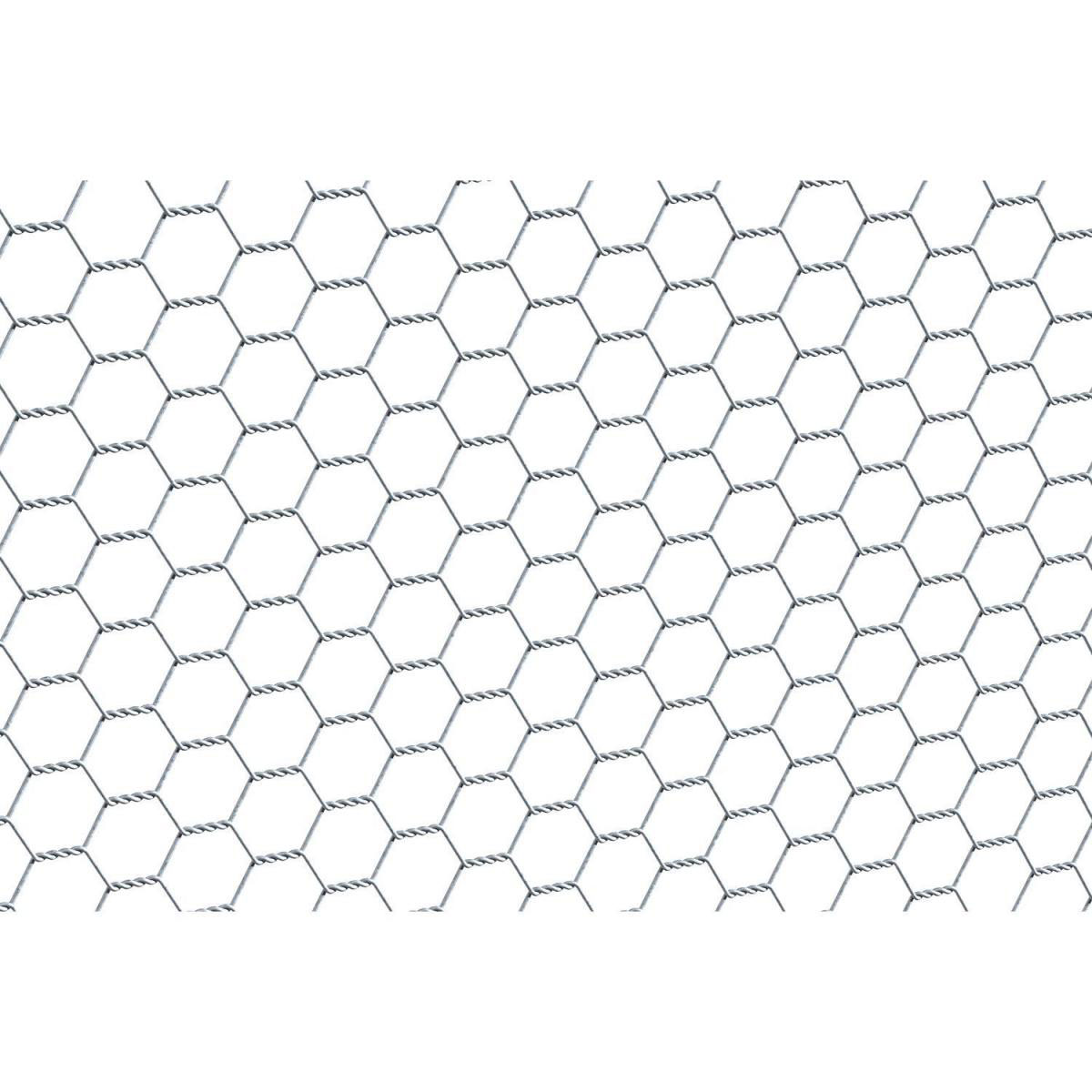 GAH Alberts Sechseckgeflecht verzinkt Höhe 1000 mm Länge 1000 cm Masche 25 x 25