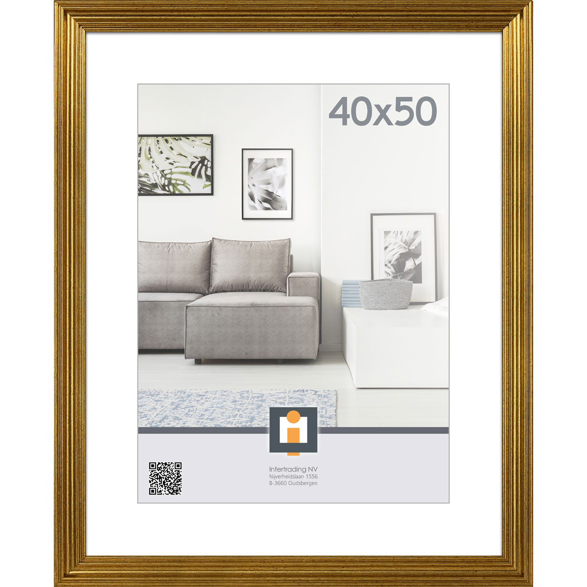 Bilderrahmen Salerno 40x50 cm gold