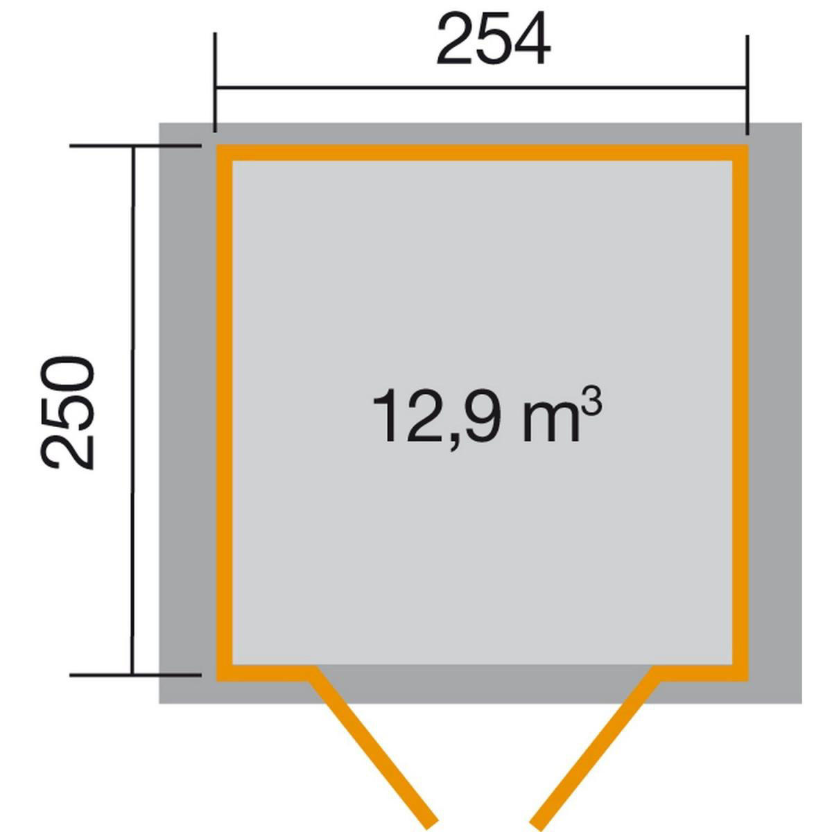 Weka Gartenhaus 316 290 x 273 x 221 cm Bild 2