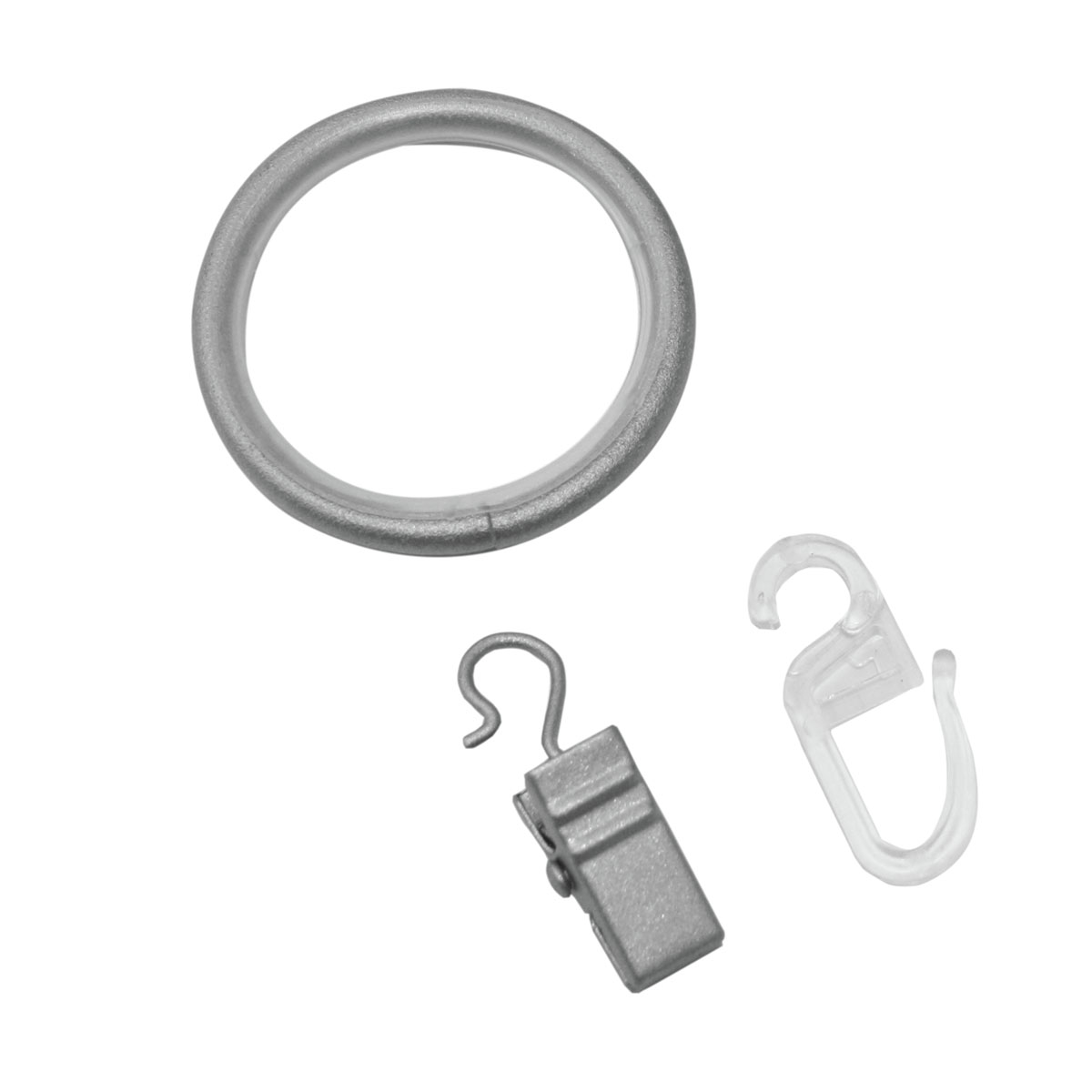 Gardinia Ringe Industrial Home 10 Stück silber Bild 1