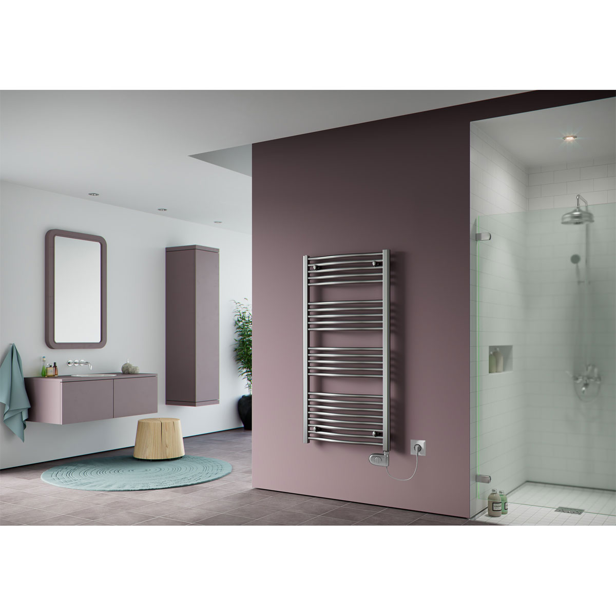 Ximax  Elektrischer Handtuchwärmer C3 1732 x 600 mm 900 Watt Typ 3 Chrom Bild 1