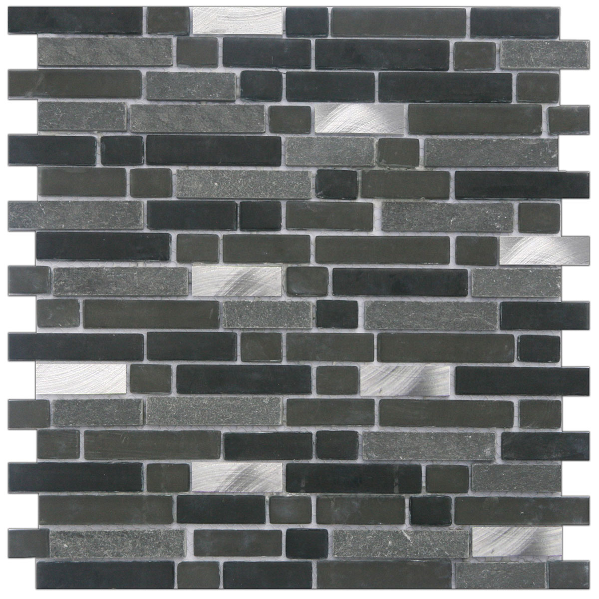 Mosaik Glas und Stein Schifer/Alu/Glas