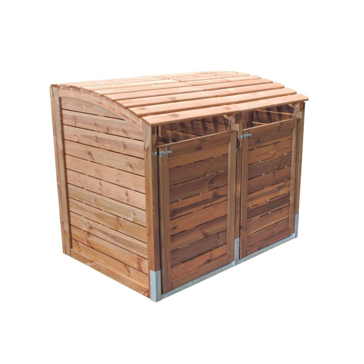 Mülltonnen-Box doppelt 153 x 122 x 104