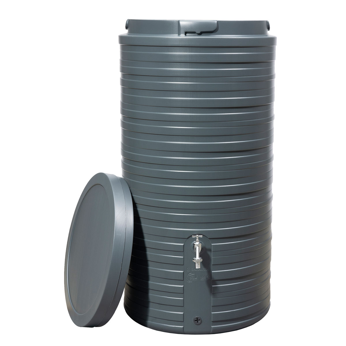 Garantia  Regentonne Nordic 2in1 300 Liter graphite grey inkl. Deckel Bild 2