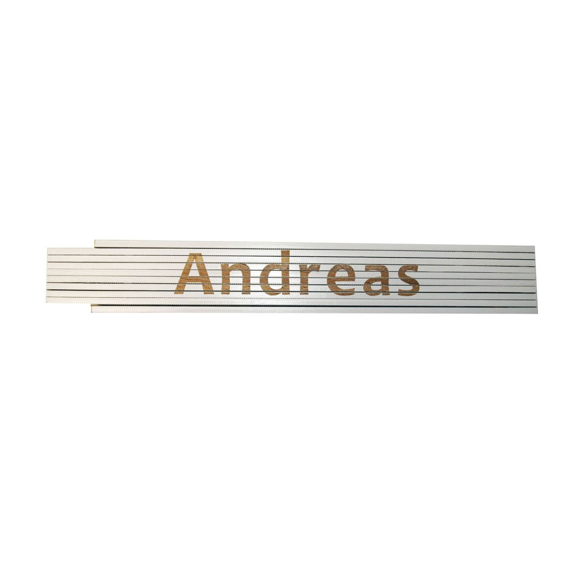 Meterstab „Andreas“, 2m, weiß