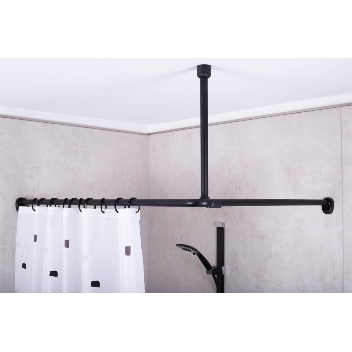 Ridder  Deckenstütze Wien Durchmesser 25 mm ca 55 cm schwarz Bild 2