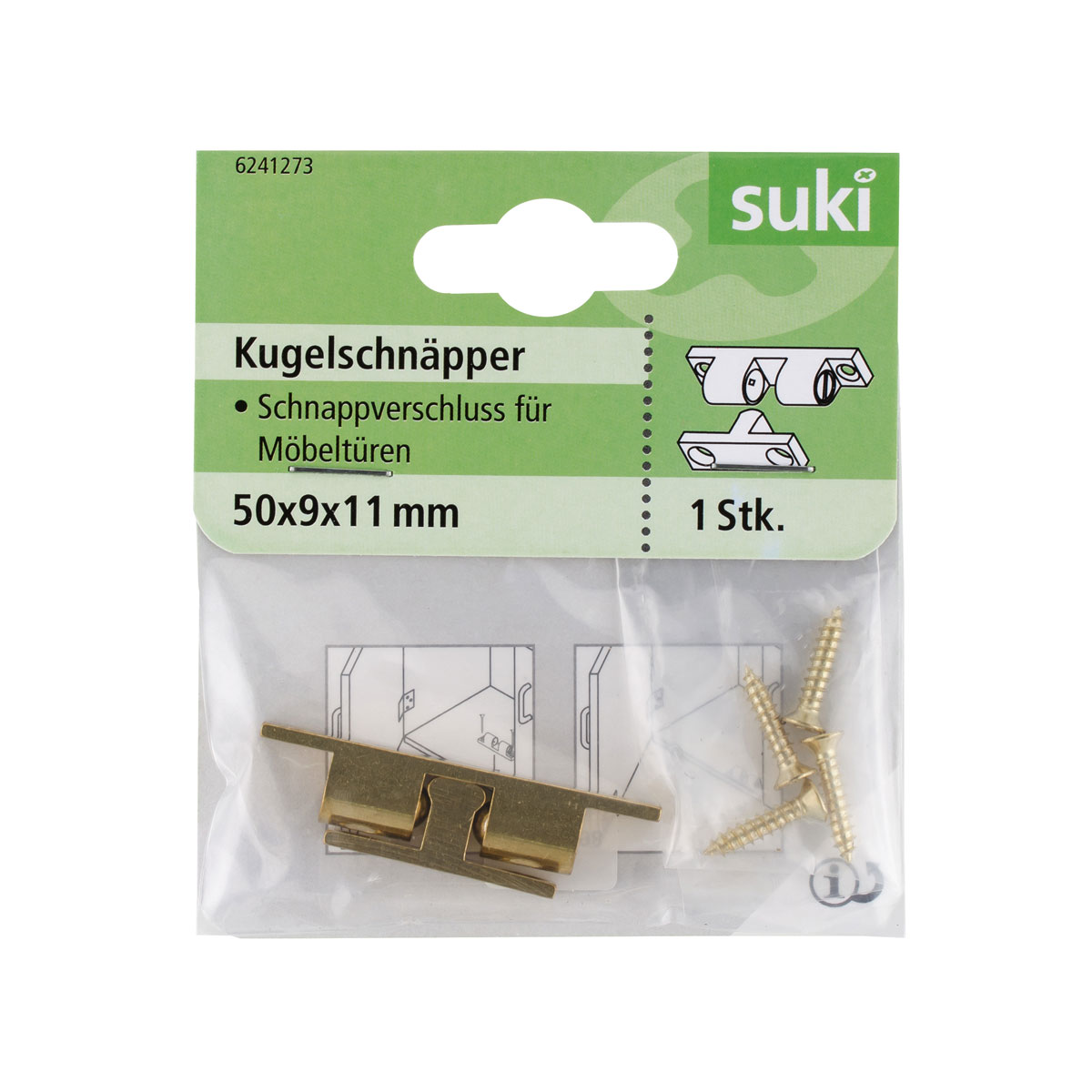Suki Kugelschnäpper 5 x 0,9 x 1,1 cm Bild 1