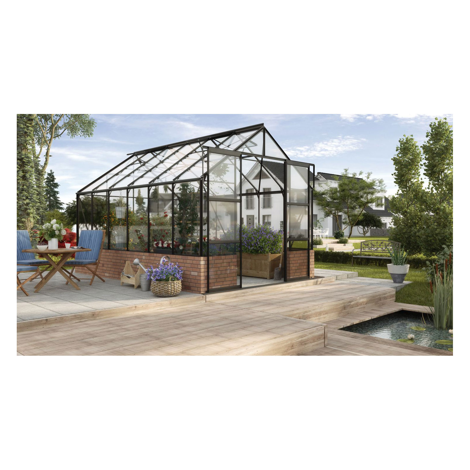 Vitavia Gewächshaus Cassandra 9900 ESG 3 mm schwarz Vitavia Gewächshaus Cassandra 9900 ESG 3 mm schwarz