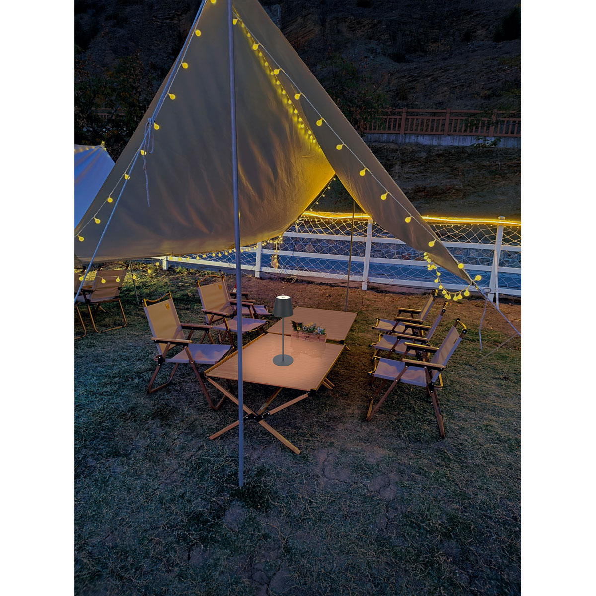 Flector Garten LED-Tischleuchte Antigua schwarz Durchmesser 12 x 38 cm Bild 2