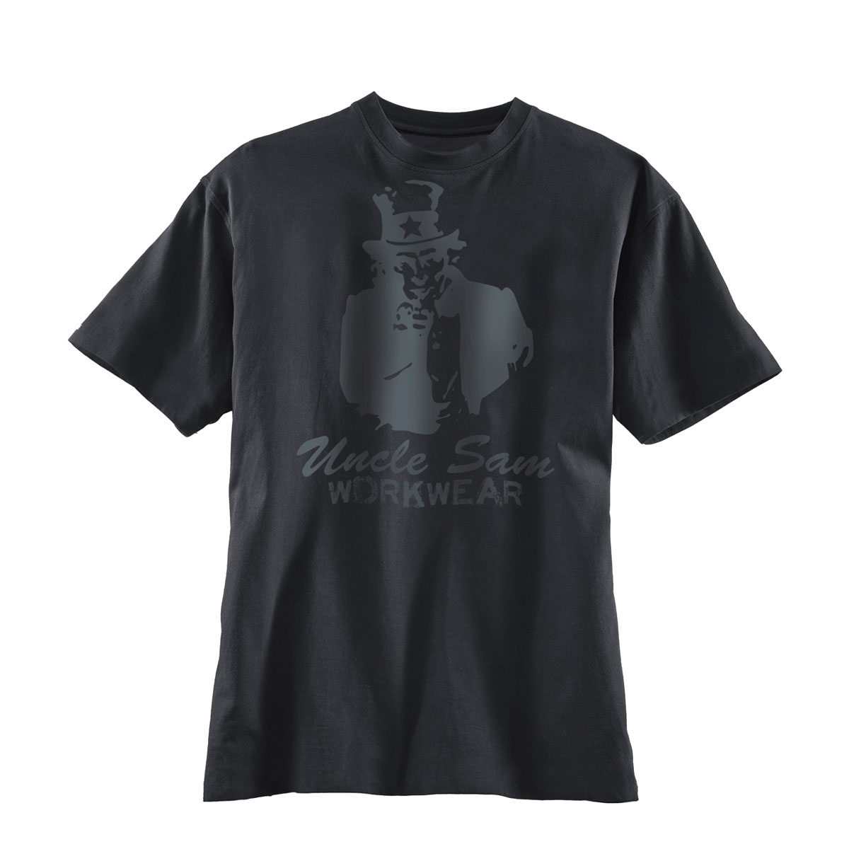 Uncle Sam  T-Shirt anthrazit/ schwarz Größe M