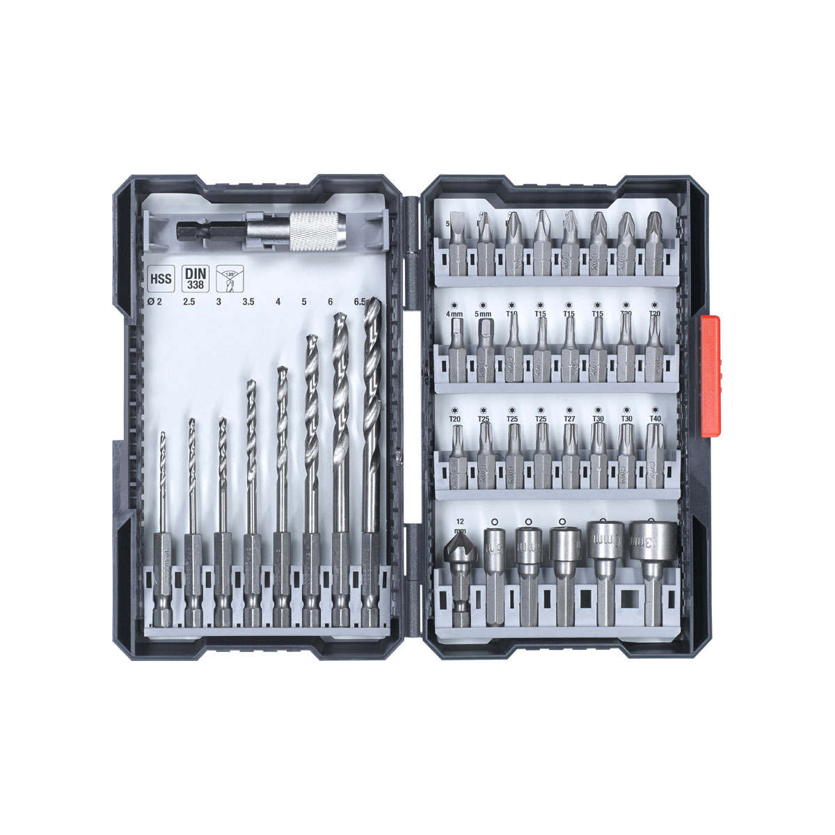 kwb  Bit-Bohrerbox 39 teilig inklusive L-Box