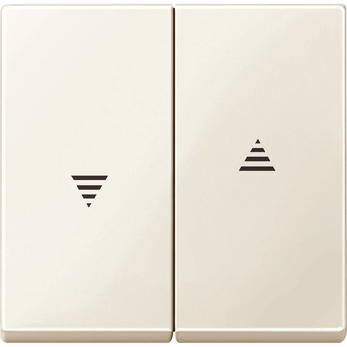 Merten Abdeckung für Jalousieschalter System M weiß glänzend Merten Abdeckung für Jalousieschalter System M weiß glänzend