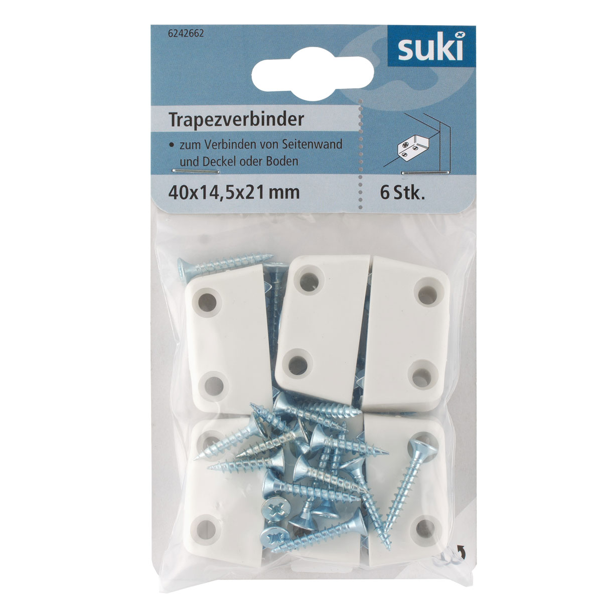 Suki Trapezverbinder weiß 6 Stück Bild 1