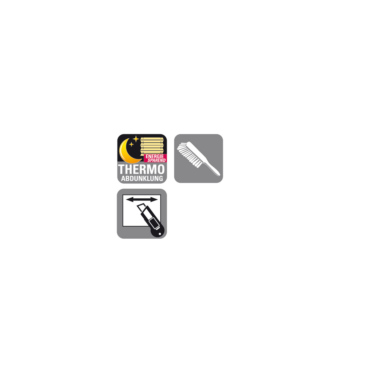 Gardinia Thermo-Plissee EasyFix weiß 70 x 130 cm Bild 2