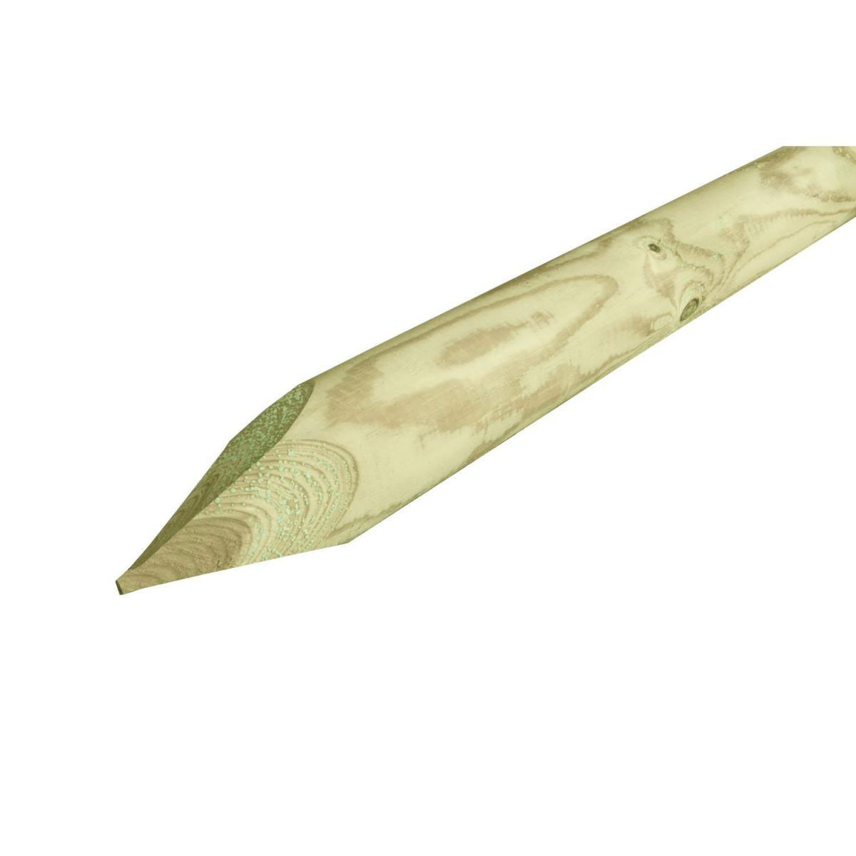 Palisade 8 x 75 cm gespitzt Palisade 8 x 75 cm gespitzt