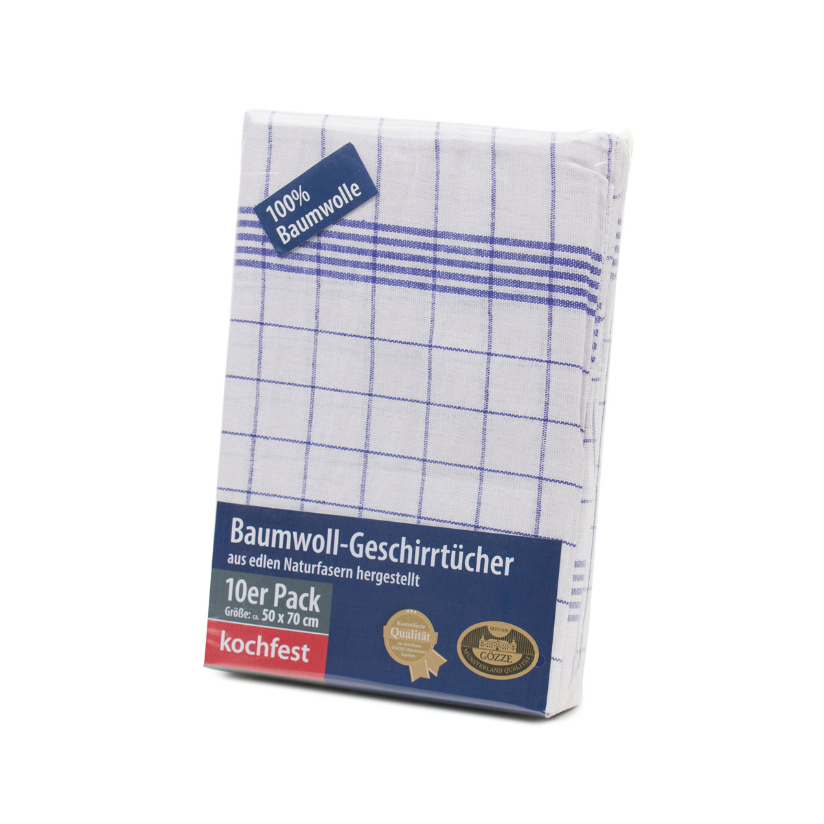 Gözze Geschirrtuch 50 x 70 cm 10er Pack blau Bild 5