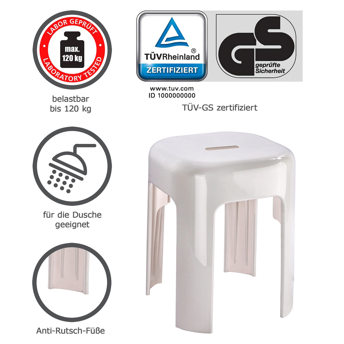 Wenko  Hocker Alaska Badhocker Bild 2