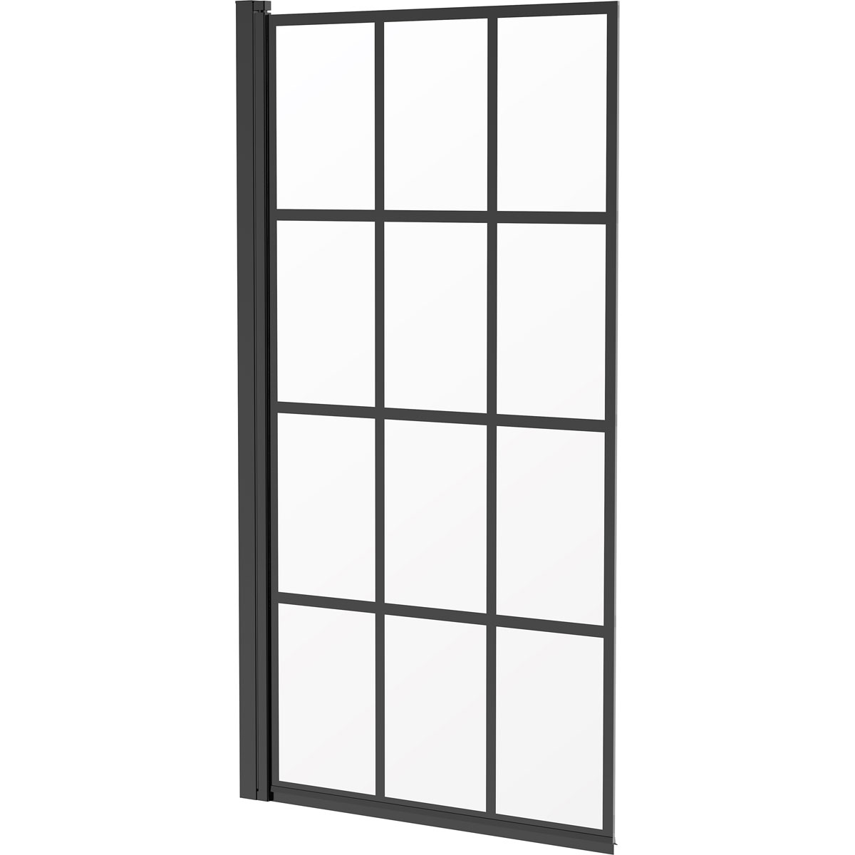 Badewannenaufsatz Jasmin schwarz 78 x 140 cm Bild 3