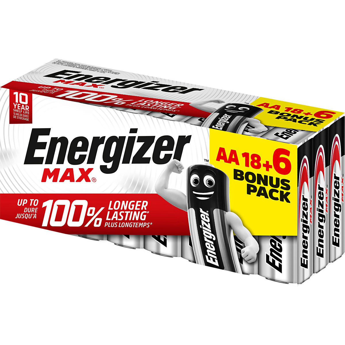 Energizer AA-Batterie Alkaline Max Bonus-Pack 18+6 Stk.
