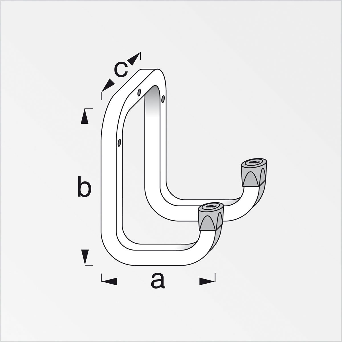 MyTool Gerätehalter 90 mm Stahl verzinkt Bild 2