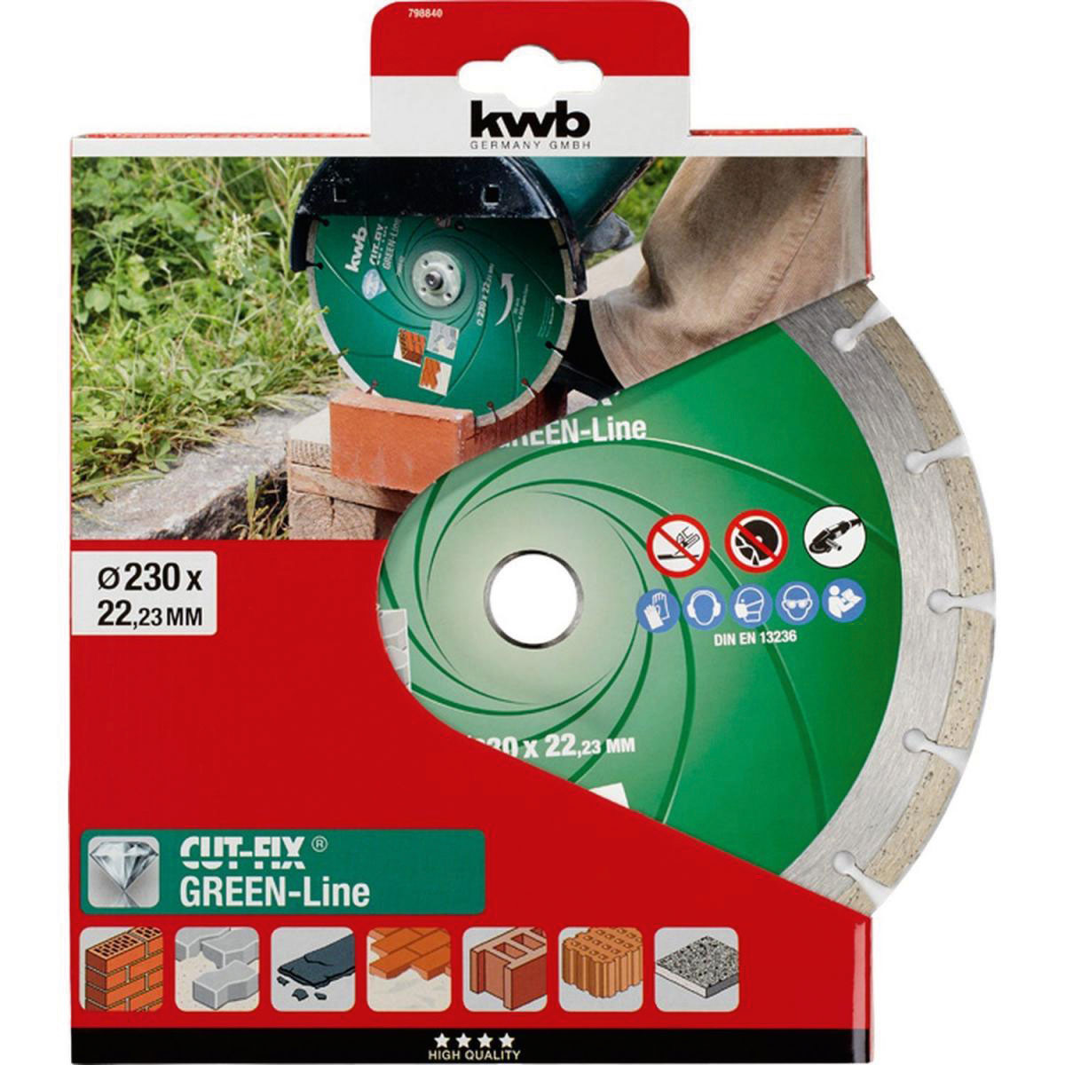 kwb  Trennscheiben Diamant Cut-Fix Green-Line Durchmesser 230 mm Bild 2