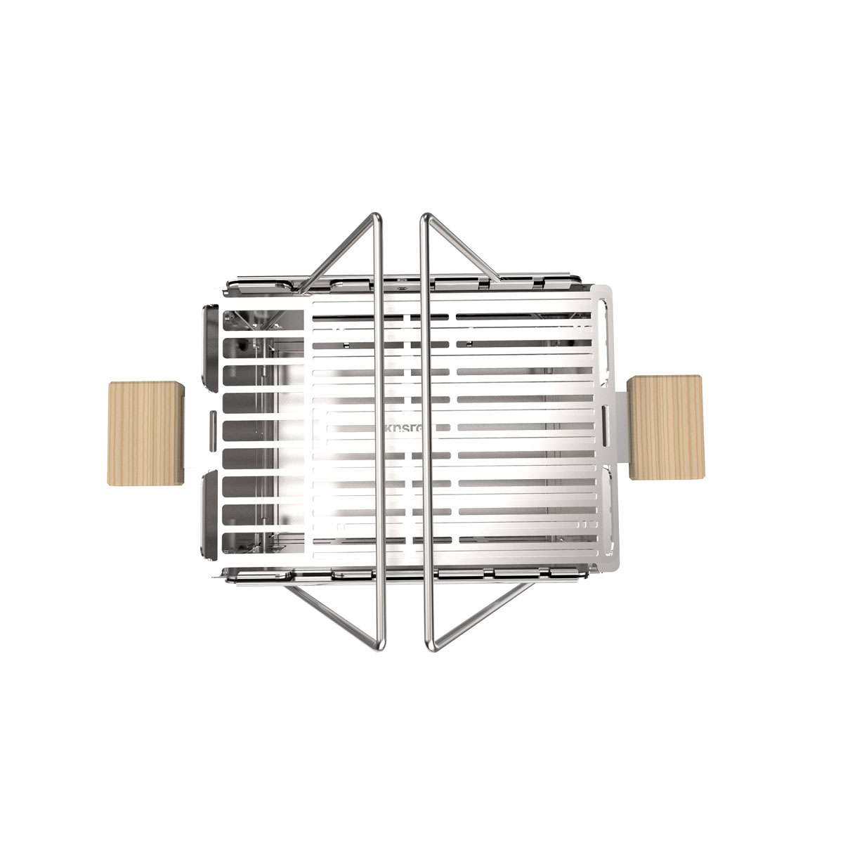 Knister Holzkohlegrill Premium Grillfläche 22 x 28-49 cm auseinanderziehbar Bild 3