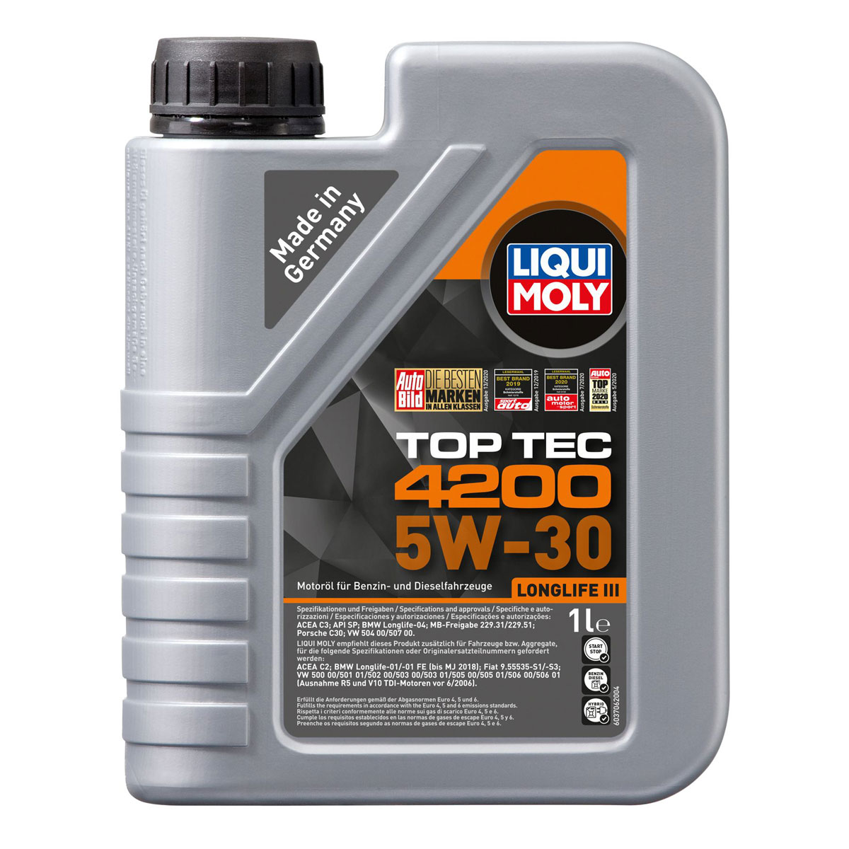 Liqui Moly Leichtlauf-Motor-Öl Top Tec 4200 5W-30 1 L