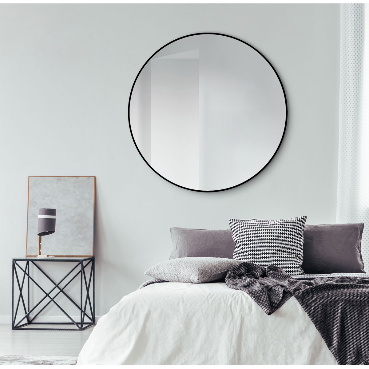 DSK  Design Spiegel Silver Globo Black Dm 120 cm Bild 5