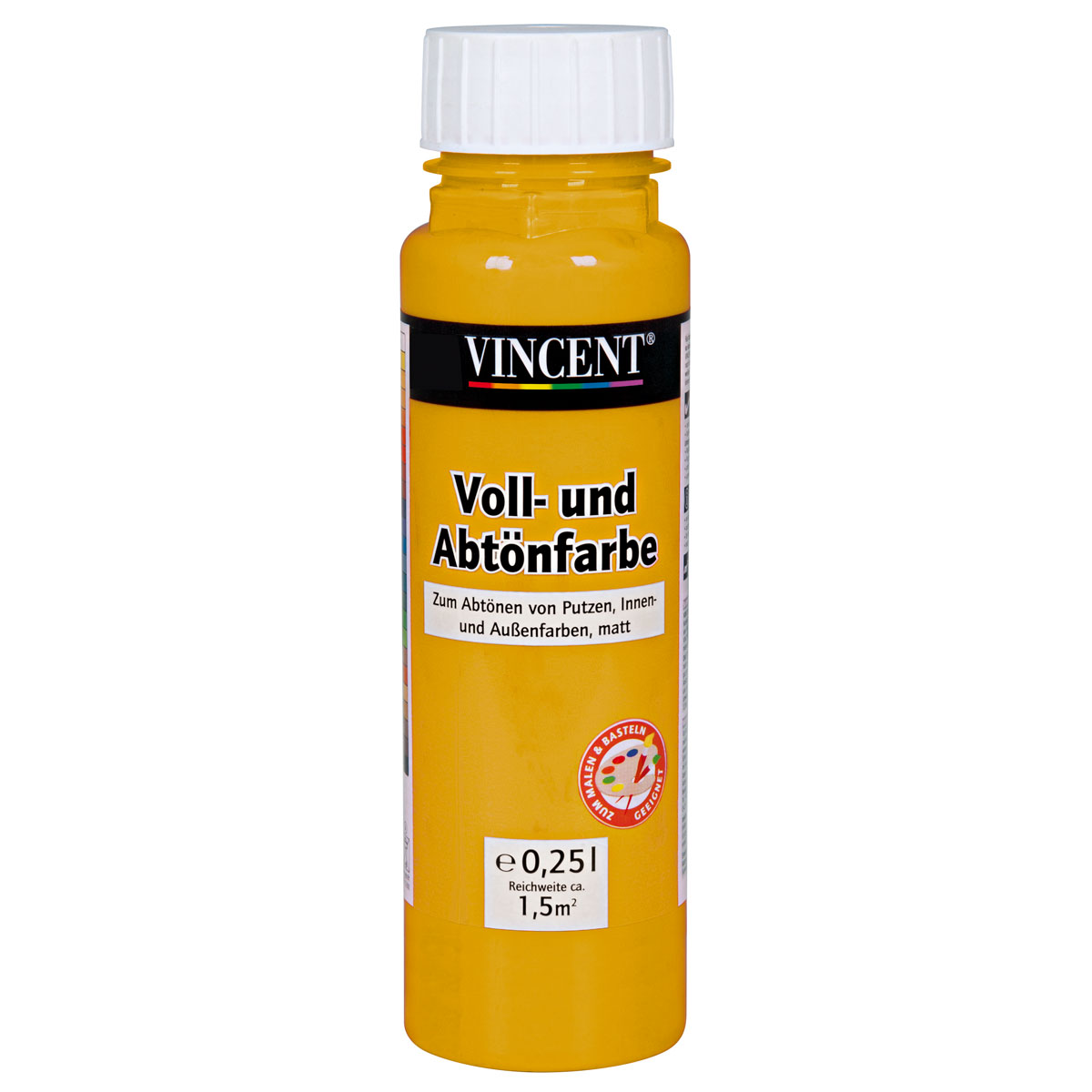 Vincent Voll- und Abtönfarbe ocker 0,25 L