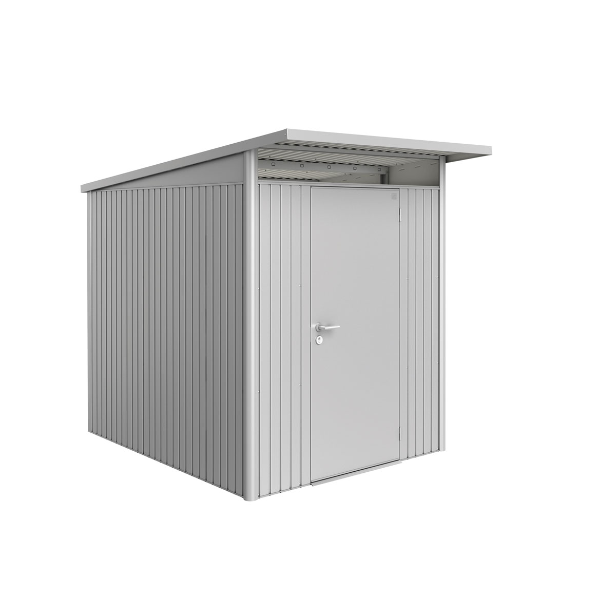 Biohort Gerätehaus AvantGarde A2 silber- metallic mit Standardtür