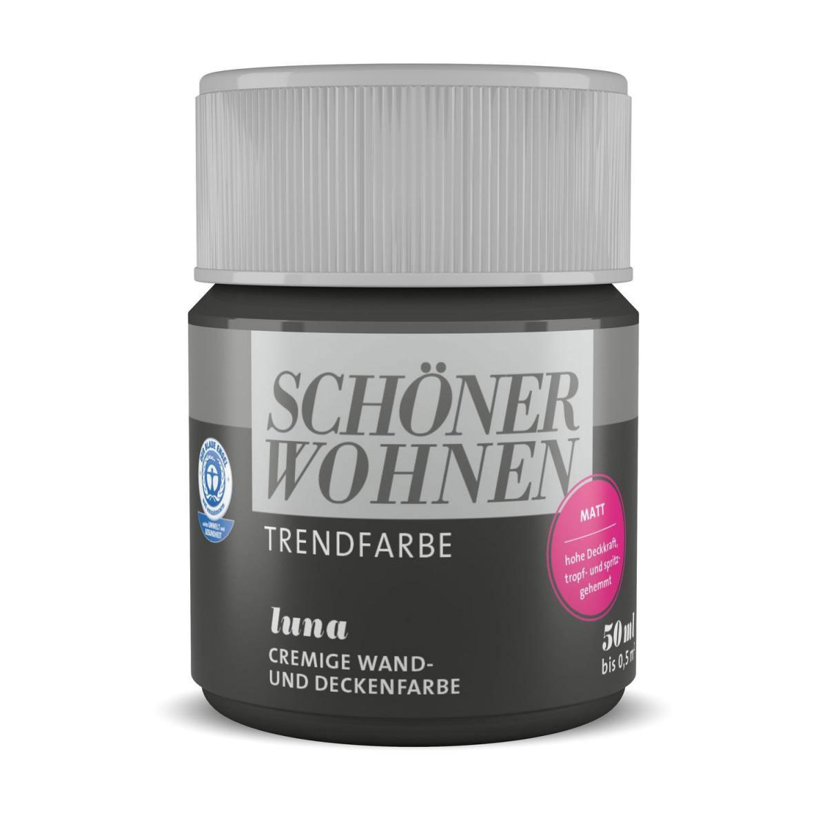 Schöner Wohnen Farbe Tester Trendfarbe matt 50 ml Luna Schöner Wohnen Farbe Tester Trendfarbe matt 50 ml Luna