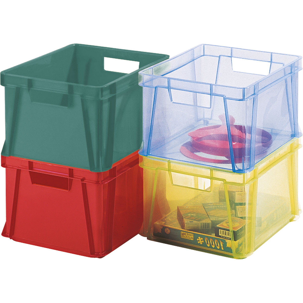 Stapelboxen transparent 41 x 34,5 x 24,5 cm Bild 2