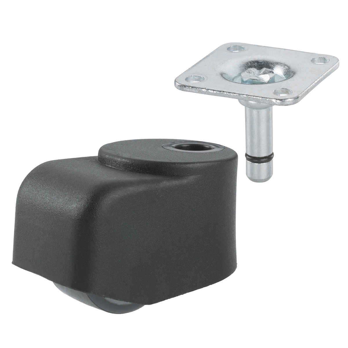 Dörner + Helmer Walzenrolle für empfindliche Böden 38 x 38 mm