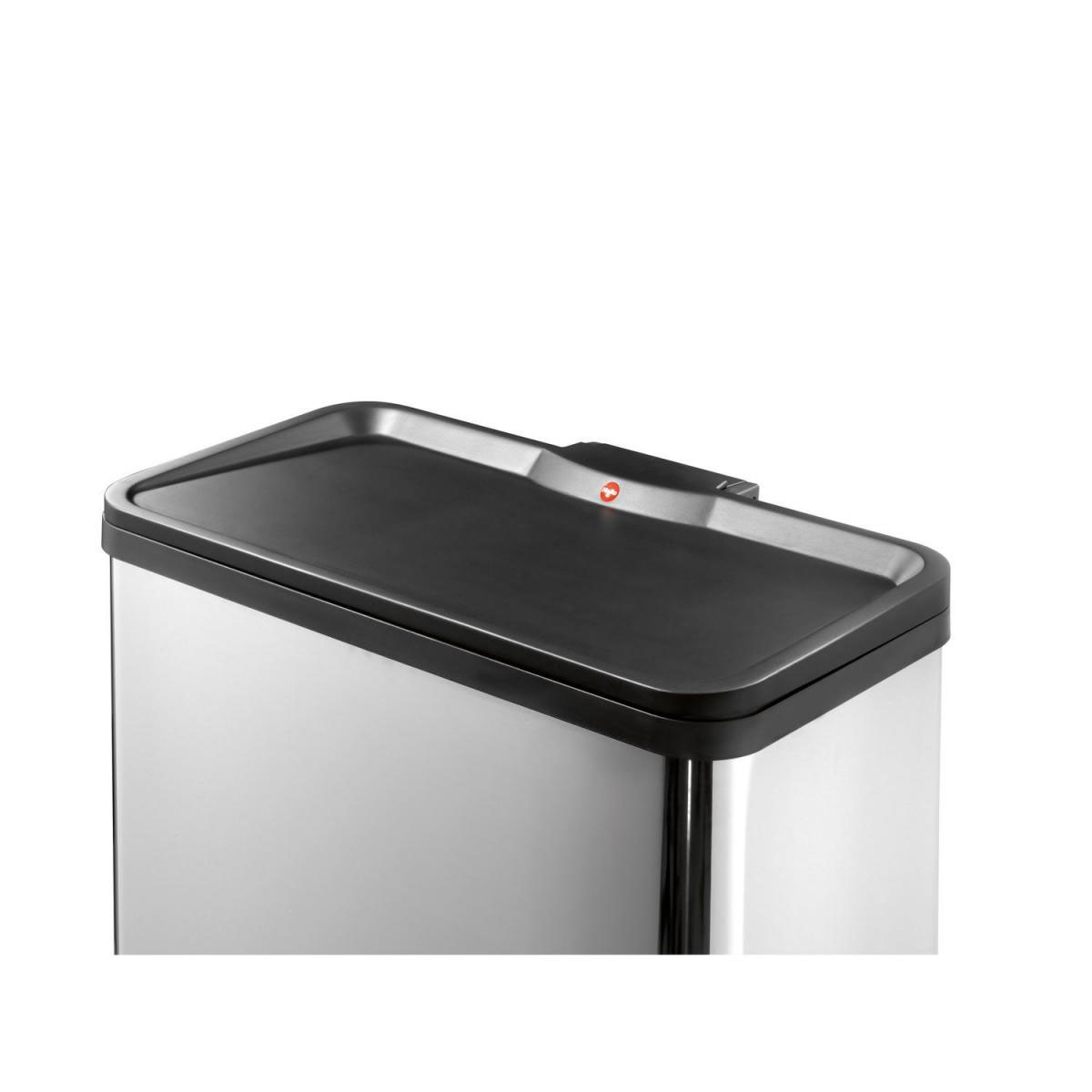 Hailo Trenn-Mülleimer Oeko Duo Plus L 17+9 L silber Bild 3