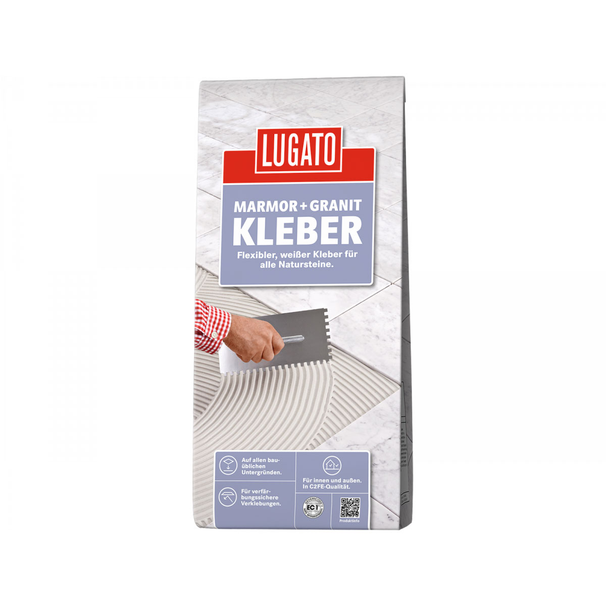 Lugato Natursteinfliesenkleber Marmor+Granit 5 kg