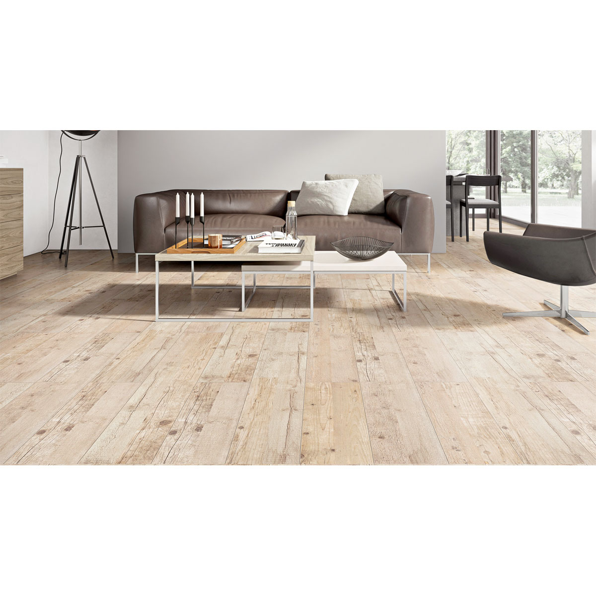 Specht Laminatboden Classic Pinie Rustikal 128,6 x 19,4 cm Bild 4