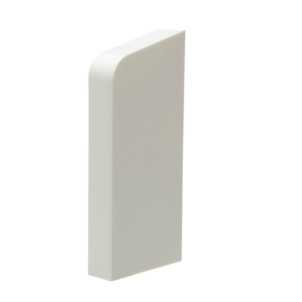 Endstück rechts weiss für Rohrverkleidungsleiste