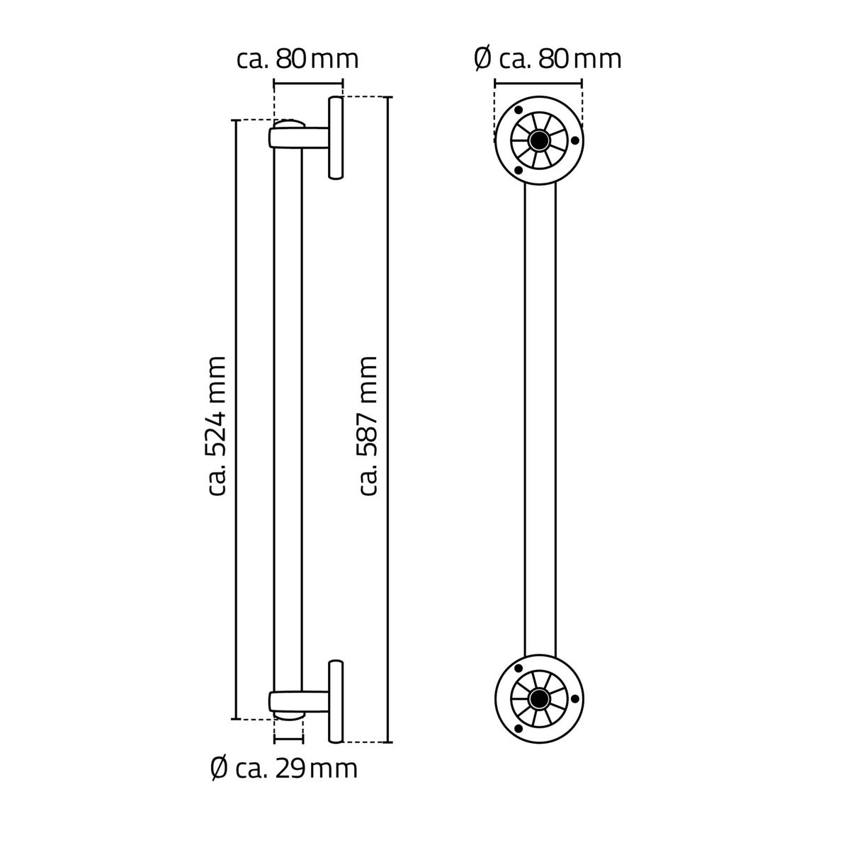 Ridder  Haltegriff Pro L chrom Bild 3