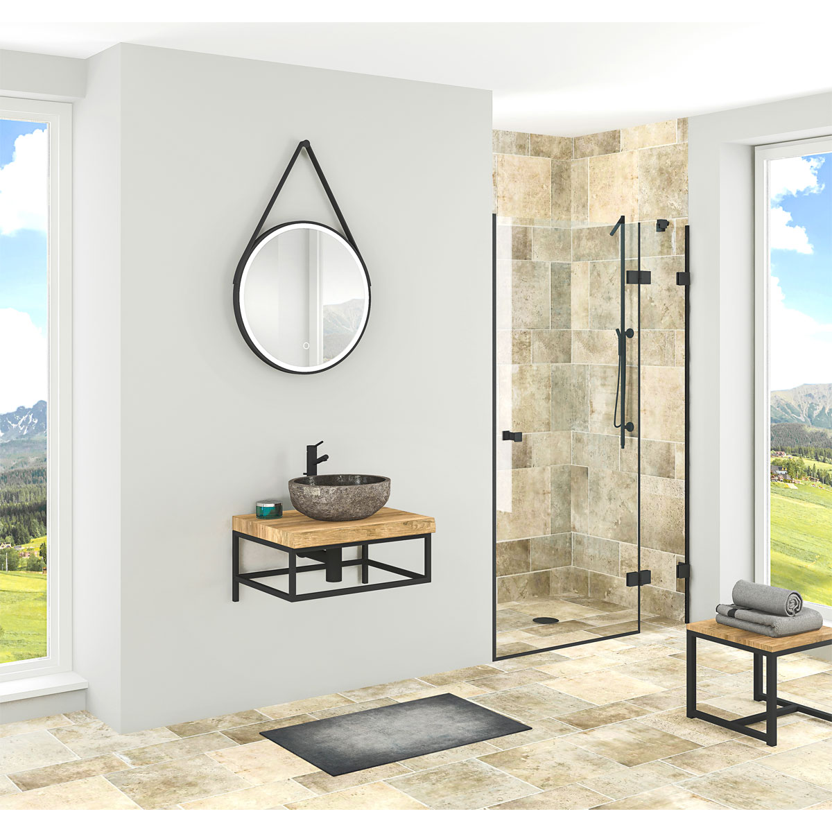 Waschplatz-Set Tree 60 cm Bild 2