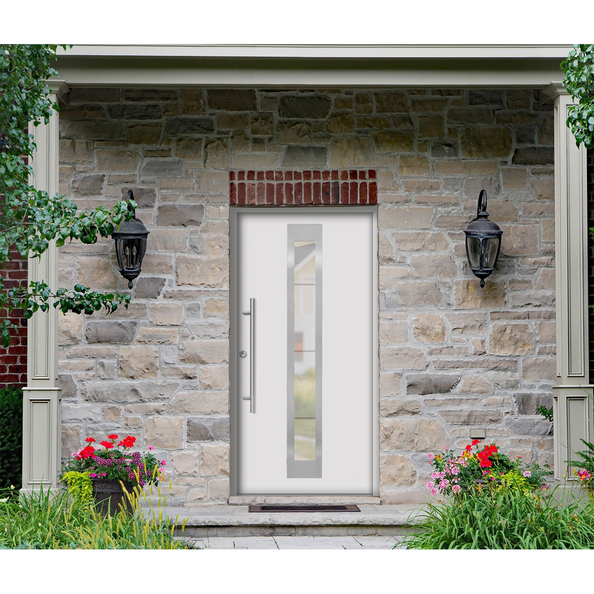 SplenDoor  Premium-Haustür Passivedoor Malmo RC2 energiesparend einbruchsicher weiss 100 x 200 cm links Bild 2