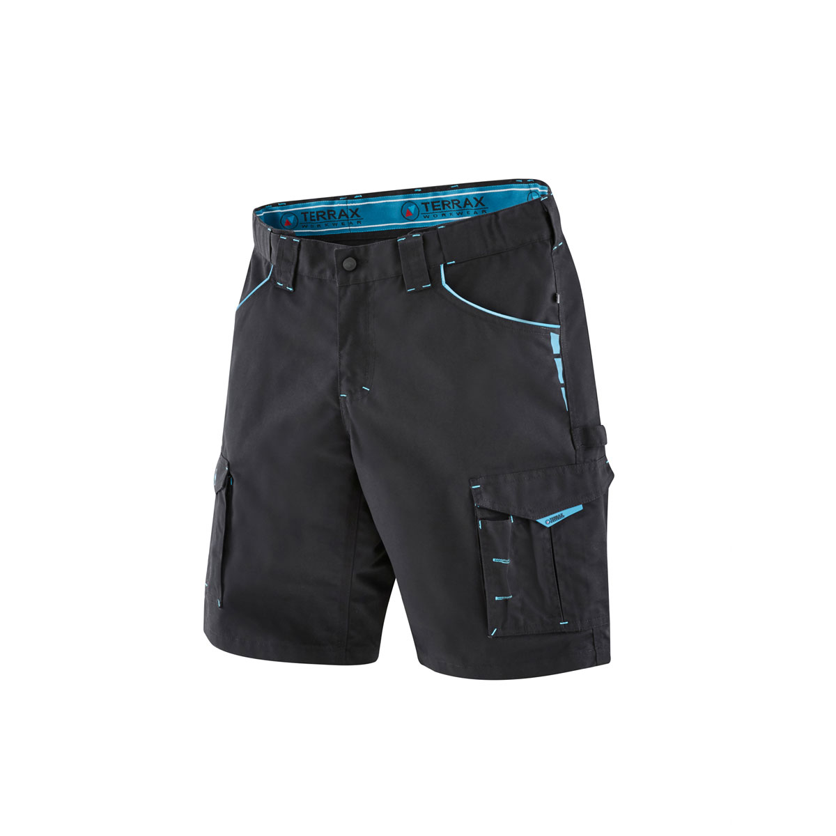 Terrax Workwear Arbeitsshort schwarz-azur Größe 52