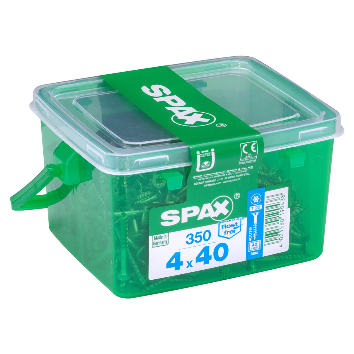 Spax Edelstahlschrauben Senkkopf 4x HKB 350 Stück Bild 2
