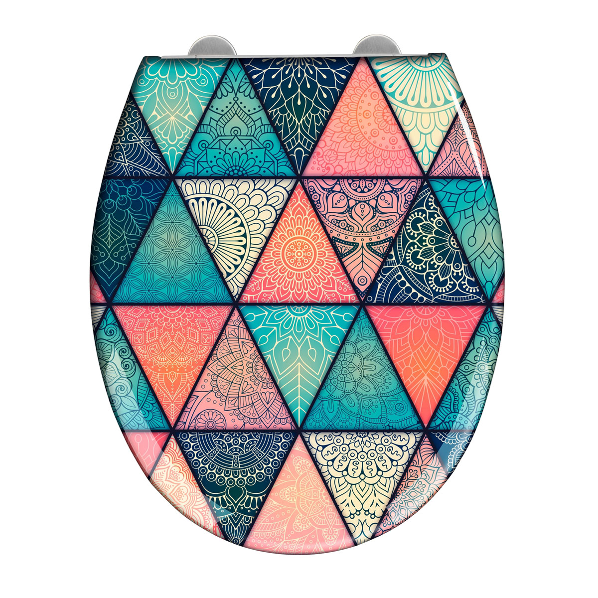 Wenko Premium WC-Sitz Geometry antibakteriell mit Absenkautomatik Bild 1