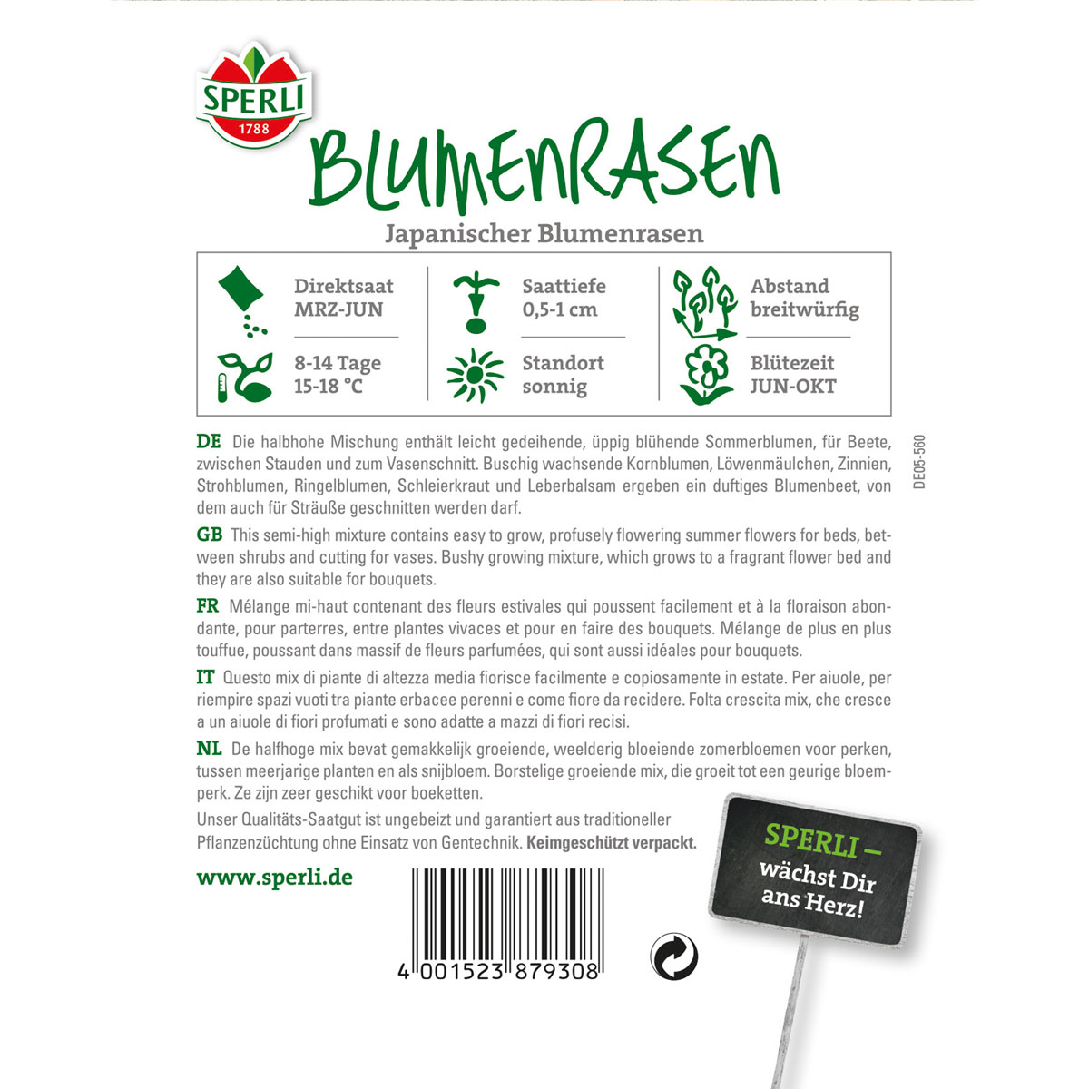 Sperli Japanischer Blumenrasen Naturgarten Bild 2