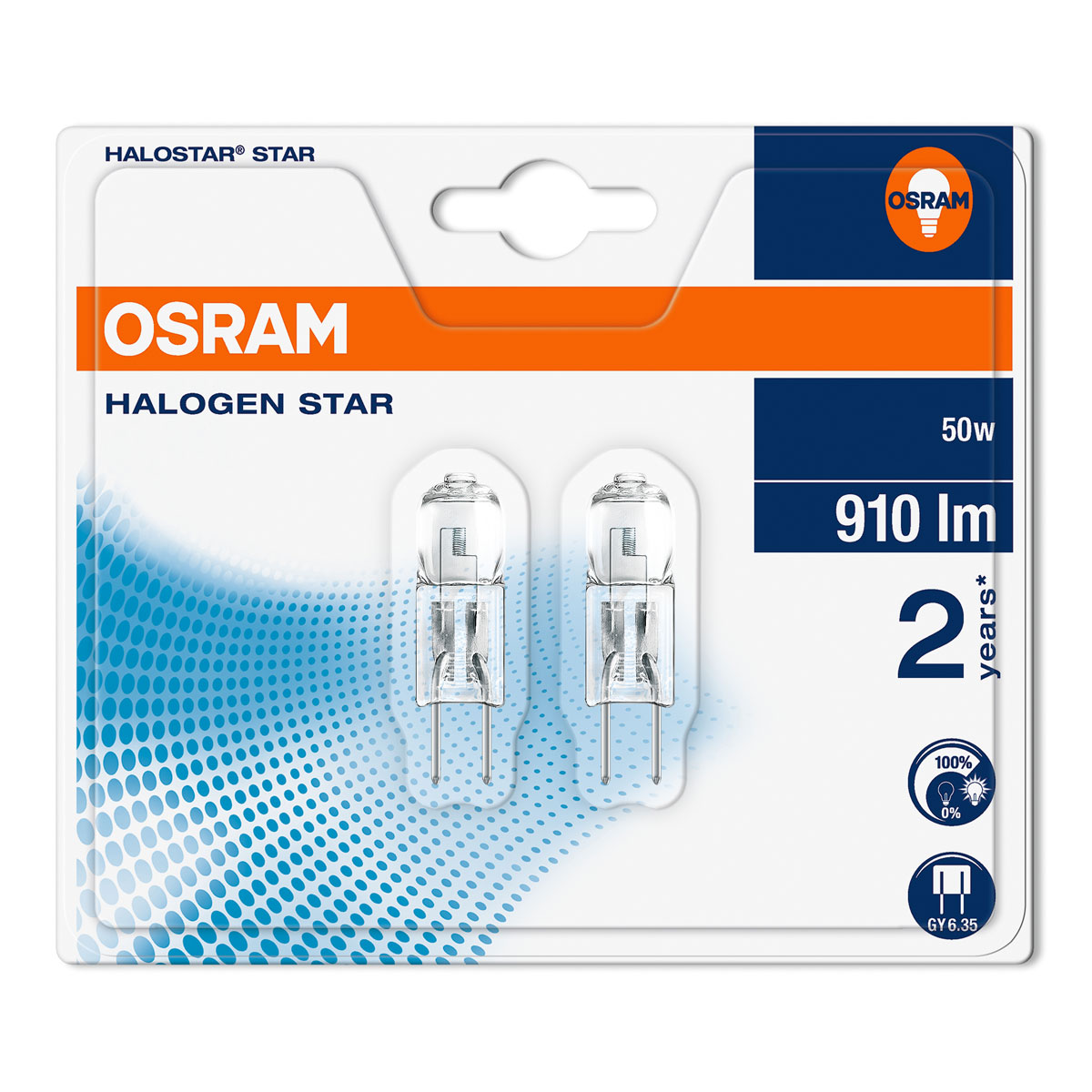 Osram Halogenleuchte warmweiÃŸ GY6.35 50W Energieklasse C Bild 2