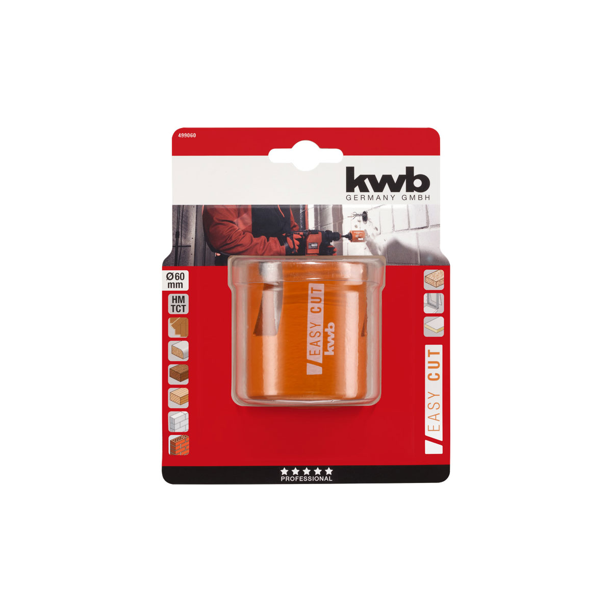 kwb  Lochsäge Easy Cut Durchmesser 60 mm Bild 5