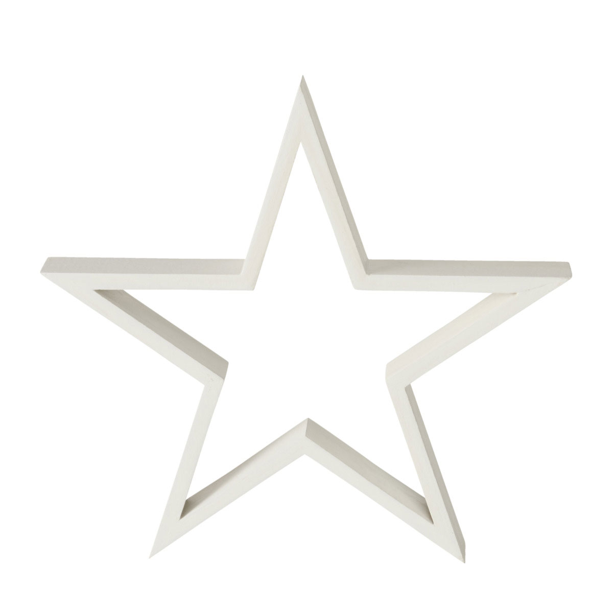 Dekoaufsteller Borna Stern 30 x 3 x 29 cm natur Holz sortiert Bild 1